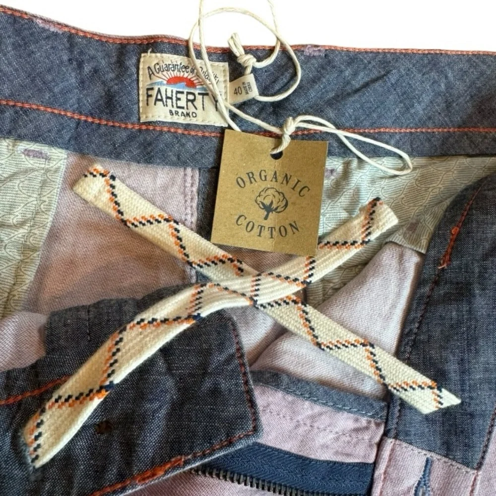FAHERTY Tradewinds Organic Cotton Blend Shorts size 40 NWT